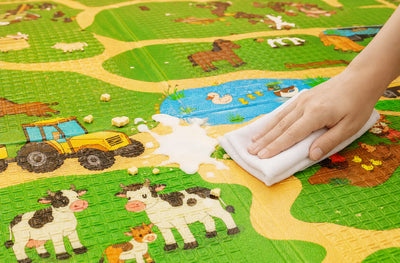 Bauernhof Krabbelmatte mit Spielfiguren