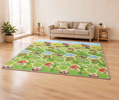 Bauernhof Krabbelmatte mit Spielfiguren